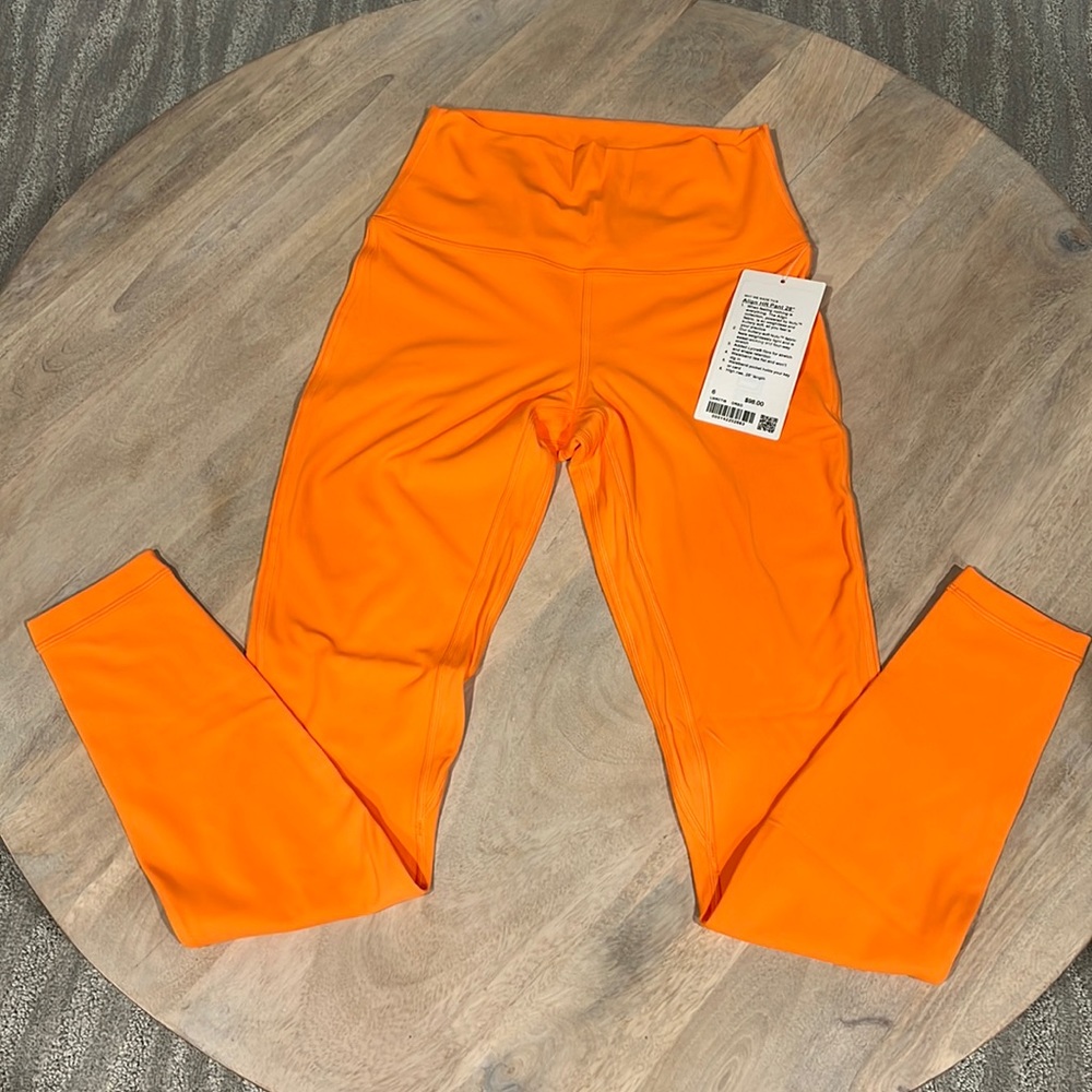 Lululemon Align Legging 28 inch orange size 6